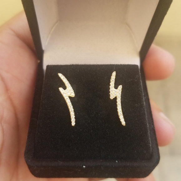 Jewelry - Sterling Silver 925 Vermeil Gold finish Lightning